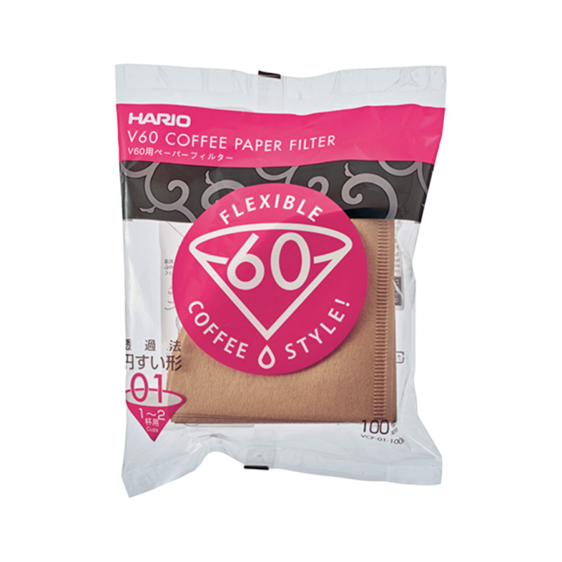 Hario V60 Papirfilter 01, 100 stk